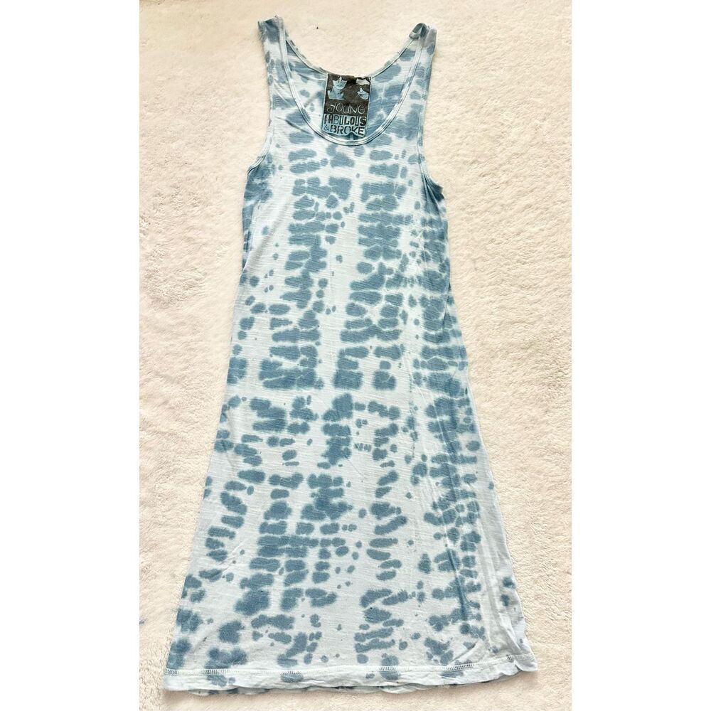 Young Fabulous and Broke blue tie dye shirt